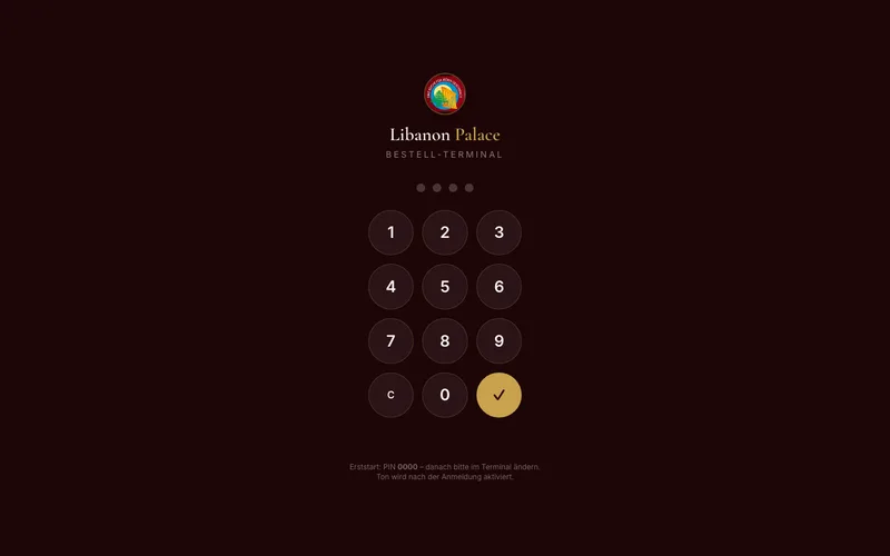 Bestellsystem Libanon Palace – von Packomedia entwickelt